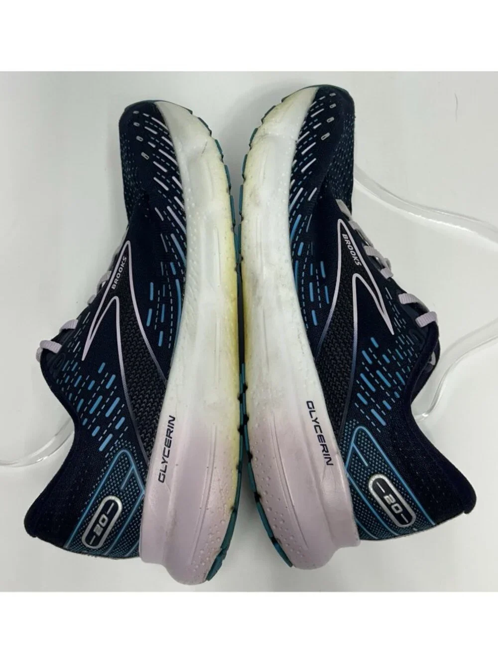 Brooks Glycerin 20 Womens Size 10B Running Shoes Peacoat/ Ocean/Pastel Lilac
